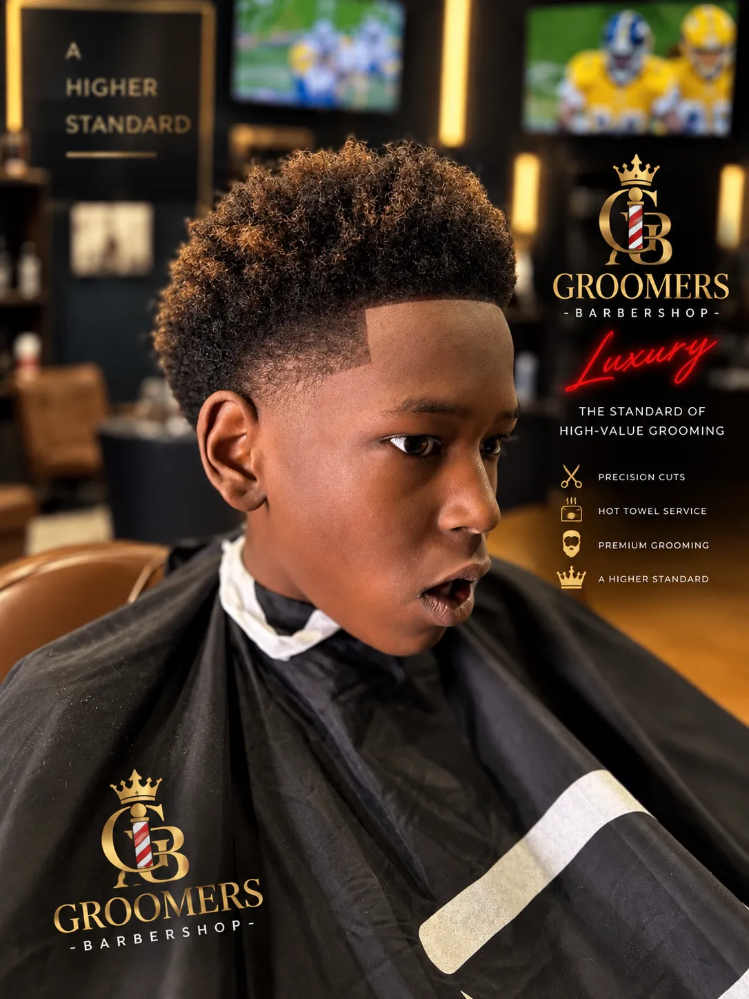 Teen client with twists and a fade
